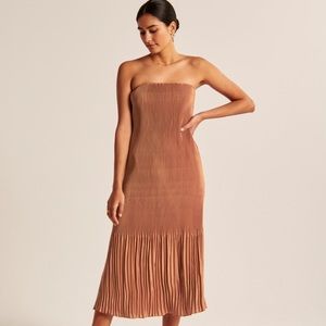 Abercrombie & Fitch Giselle Pleat Release Midi Dress